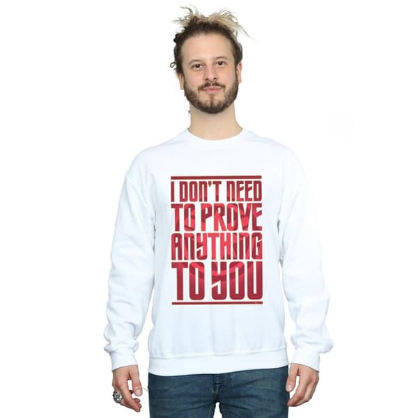 Marvel Mens Captain Marvel Prove Anything Sweatshirt