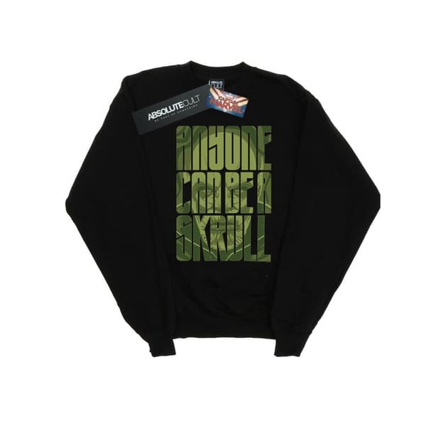 Marvel Mens Captain Marvel Anyone Can Be A Skrull Sweatshirt