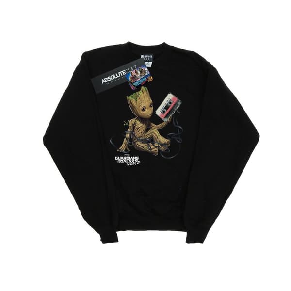 Marvel Guardians Of The Galaxy Groot Tape Sweatshirt för flickor Black 12-13 Years