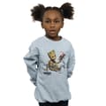 Miniatyrbild 2 av 3: Marvel Guardians Of The Galaxy Groot Tape Sweatshirt för flickor