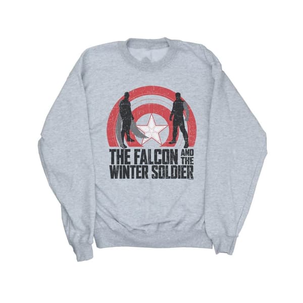 Marvel Girls The Falcon And The Winter Soldier Sköldsilhuetter Sweatshirt