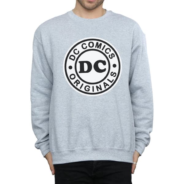 DC Comics Herr DC Originals Sweatshirt med logotyp