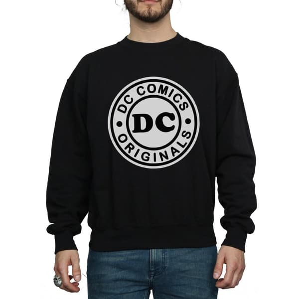 DC Comics Herr DC Originals Sweatshirt med logotyp