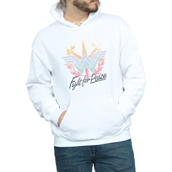 DC Comics Wonder Woman Fight For Peace-hoodie för herrar