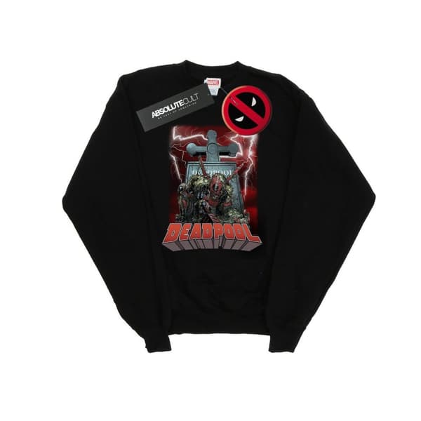 Marvel Mens Deadpool Grave Sweatshirt