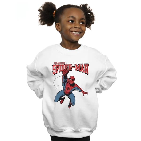 Marvel Girls Spider-Man Leap Sweatshirt