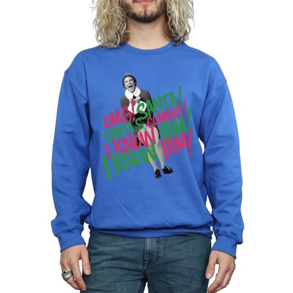 Elf Mens Santa´s Coming Sweatshirt