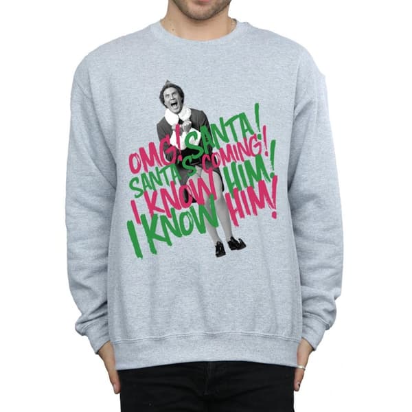 Elf Mens Santa´s Coming Sweatshirt