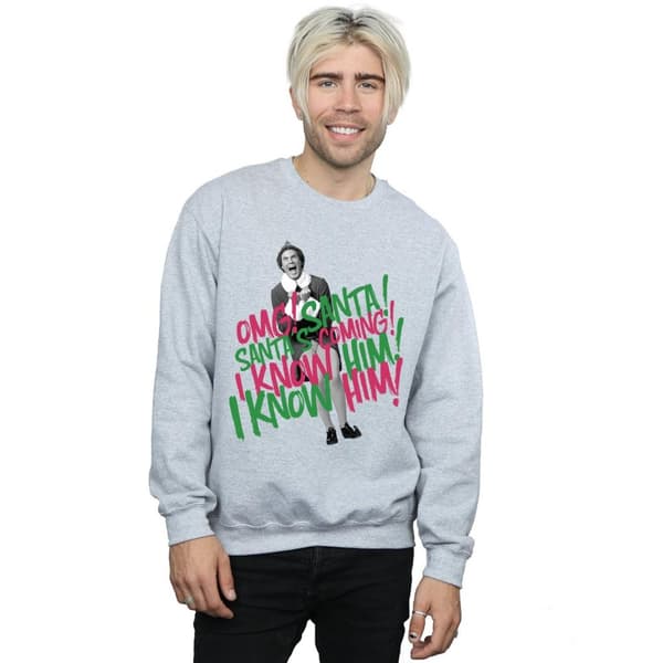 Elf Mens Santa´s Coming Sweatshirt