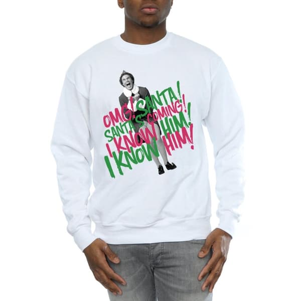 Elf Mens Santa´s Coming Sweatshirt