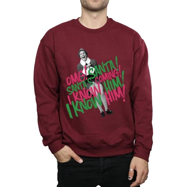 Elf Mens Santa´s Coming Sweatshirt