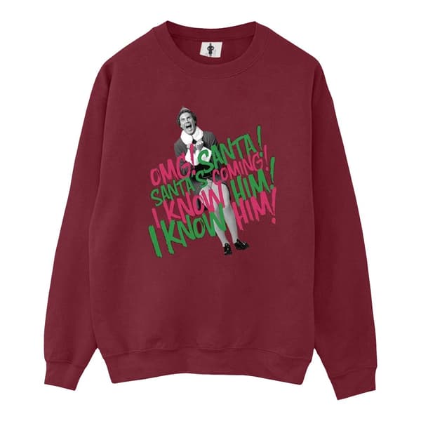 Elf Mens Santa´s Coming Sweatshirt
