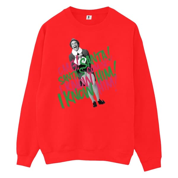 Elf Mens Santa´s Coming Sweatshirt