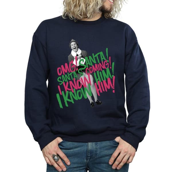 Elf Mens Santa´s Coming Sweatshirt