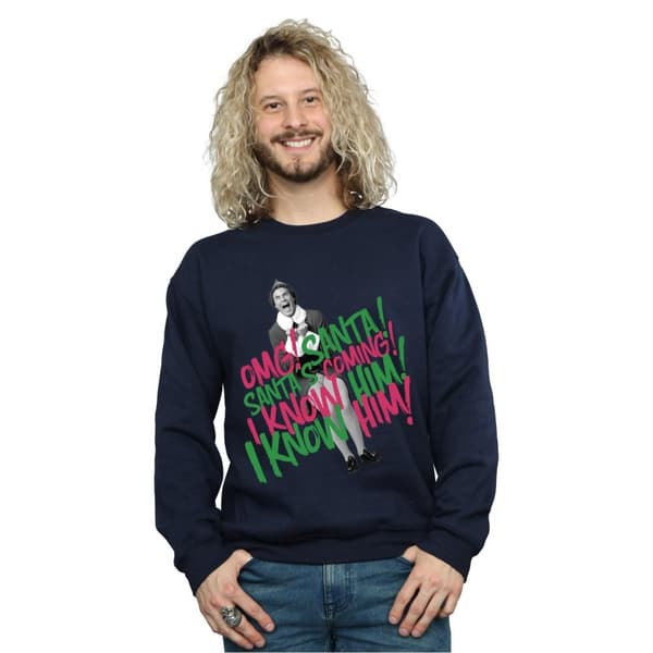 Elf Mens Santa´s Coming Sweatshirt