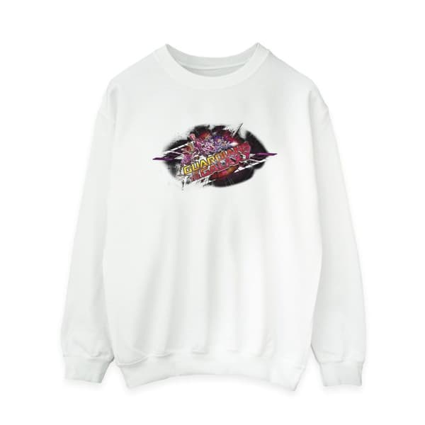 Marvel Womens/Ladies Guardians Of The Galaxy Group Pose Sweatshirt White M
