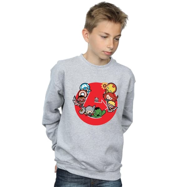 Marvel Boys Kawaii Avengers Ready Steady War Sweatshirt