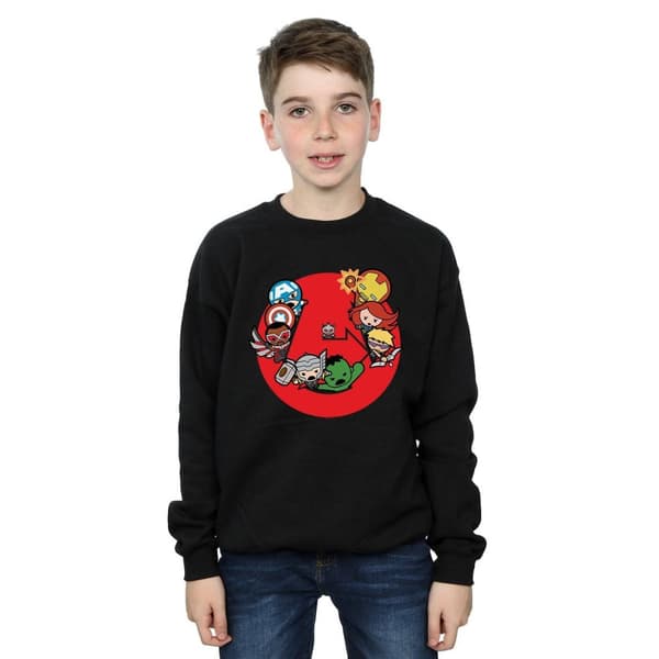 Marvel Boys Kawaii Avengers Ready Steady War Sweatshirt
