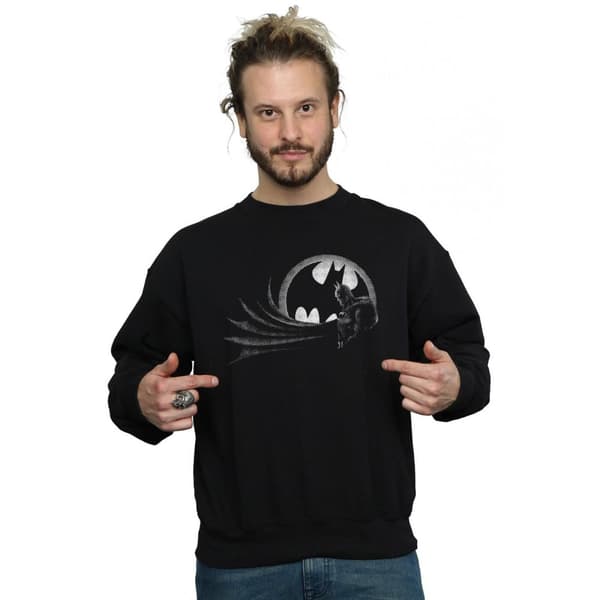 DC Comics Mens Batman Spot Sweatshirt
