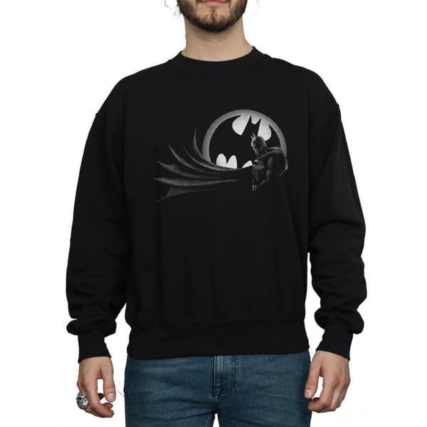 DC Comics Mens Batman Spot Sweatshirt