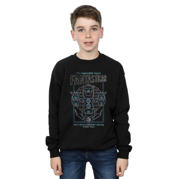 Marvel Boys Fantastic Four Fantasticar Neon Sweatshirt
