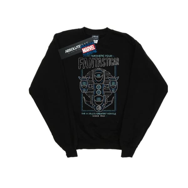 Marvel Boys Fantastic Four Fantasticar Neon Sweatshirt