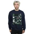 Miniatyrbild 2 av 5: Elf Sweatshirt med infografisk affisch för herrar