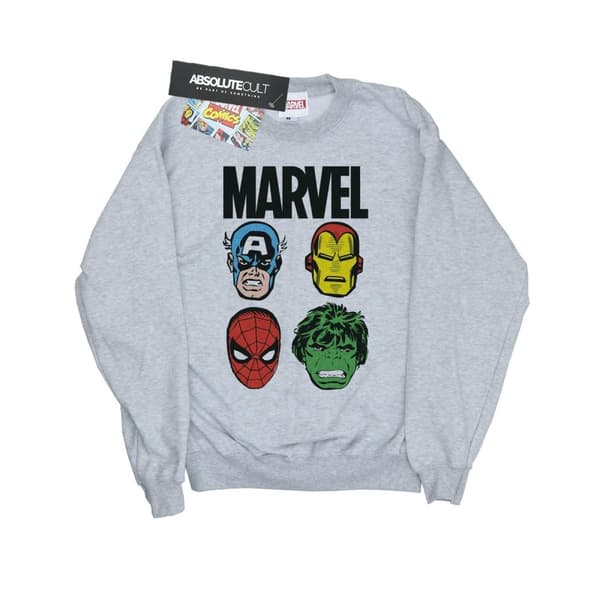 Marvel Boys Comics Main Heads Sweatshirt