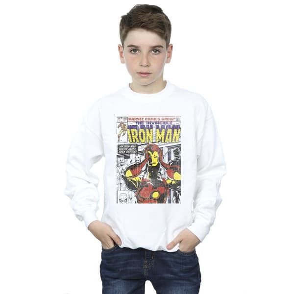 Marvel Pojkar Iron Man Head Gear Off Sweatshirt