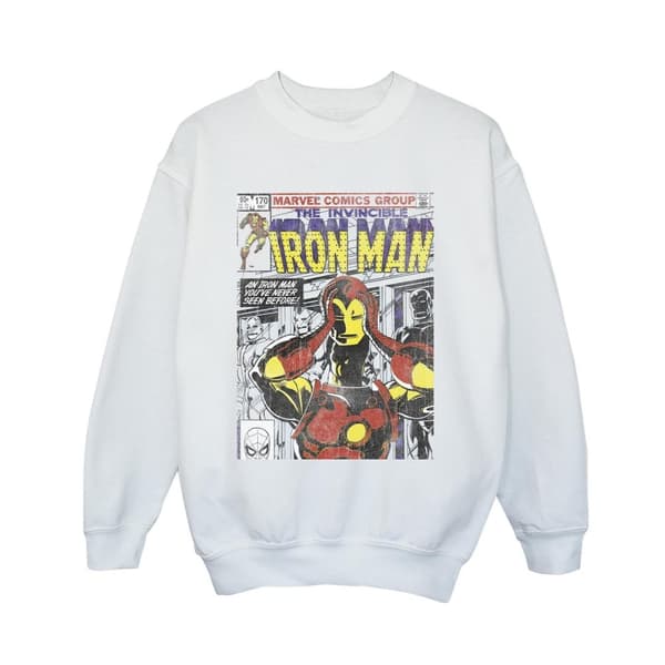 Marvel Pojkar Iron Man Head Gear Off Sweatshirt