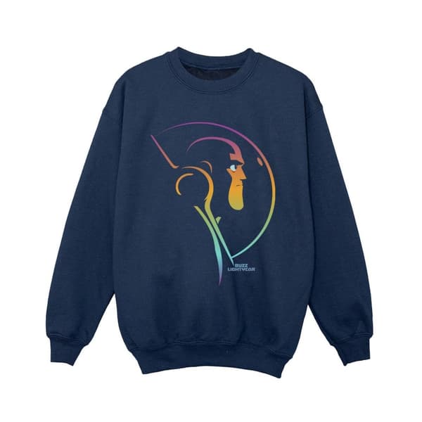 Disney Boys Lightyear Blended Stare Sweatshirt Navy Blue 7-8 Years