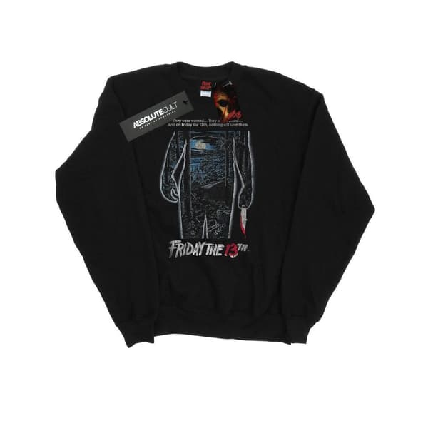 Friday 13th Mens Distressed Poster Sweatshirt Black XL