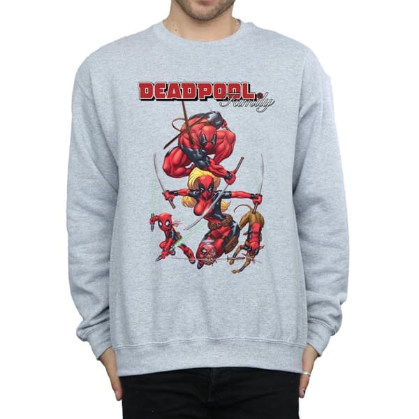 Marvel Mens Deadpool Family Sweatshirt