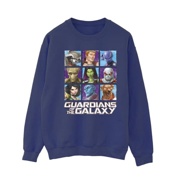 Guardians Of The Galaxy Womens/Ladies Character Squares Sweatshirt