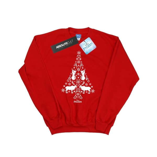 Disney Mens Frozen Christmas Tree Sweatshirt
