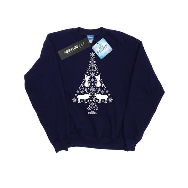 Disney Mens Frozen Christmas Tree Sweatshirt