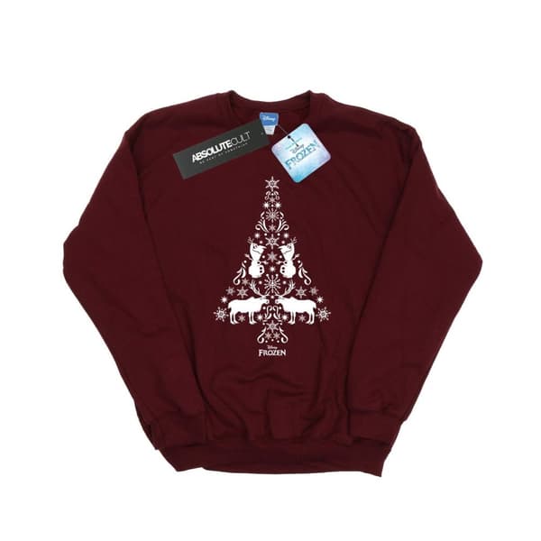 Disney Mens Frozen Christmas Tree Sweatshirt