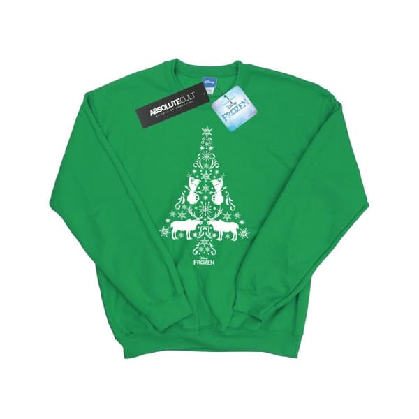 Disney Mens Frozen Christmas Tree Sweatshirt