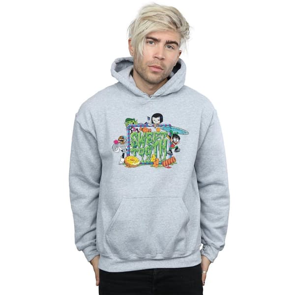 DC Comics Mens Teen Titans Go Sweet Tooth Hoodie