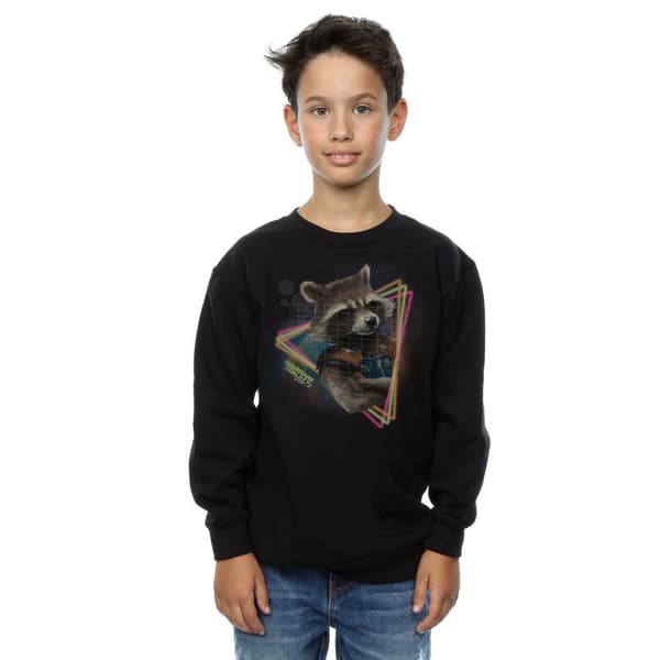 Marvel Boys Guardians Of The Galaxy Neon Rocket Sweatshirt