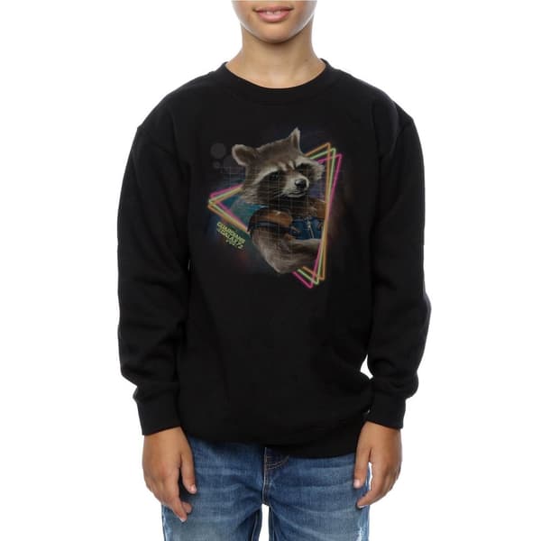 Marvel Boys Guardians Of The Galaxy Neon Rocket Sweatshirt