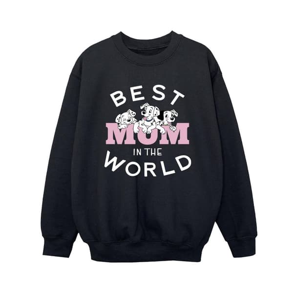 Disney Pojkar 101 Dalmatiner Världens bästa mamma Sweatshirt Black 7-8 Years