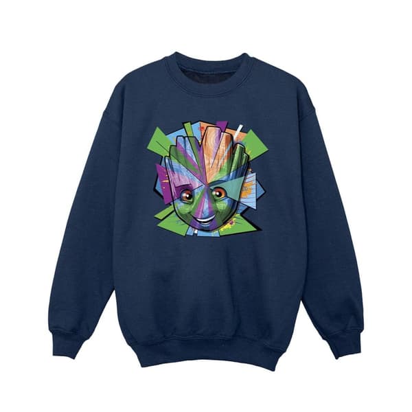 Marvel Girls Guardians Of The Galaxy Groot Shattered Sweatshirt