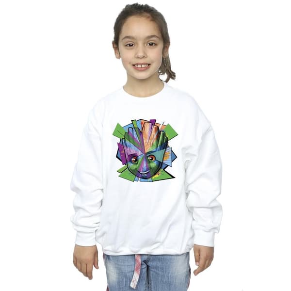 Marvel Girls Guardians Of The Galaxy Groot Shattered Sweatshirt