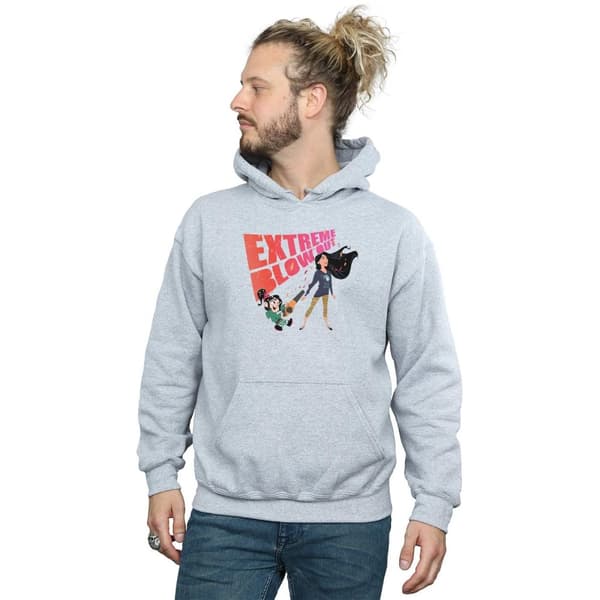 Disney Mens Wreck It Ralph Pocahontas And Vanellope Hoodie