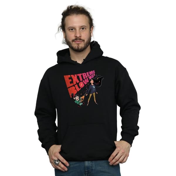 Disney Mens Wreck It Ralph Pocahontas And Vanellope Hoodie