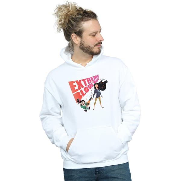 Disney Mens Wreck It Ralph Pocahontas And Vanellope Hoodie