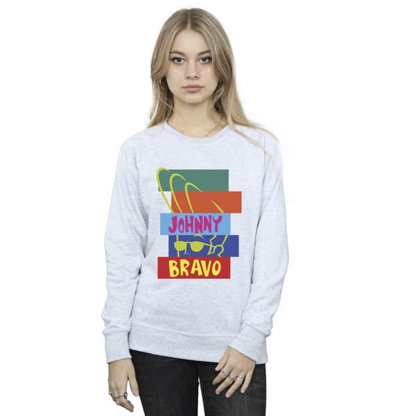 Johnny Bravo Rectangle Pop Art - Sweatshirt för kvinnor/damer