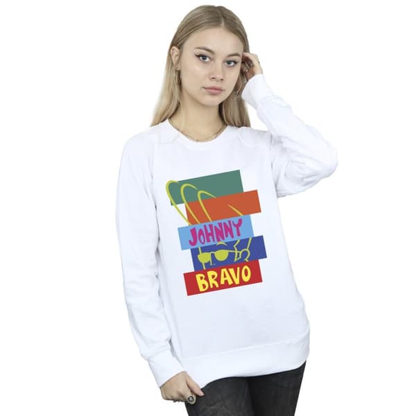 Johnny Bravo Rectangle Pop Art - Sweatshirt för kvinnor/damer