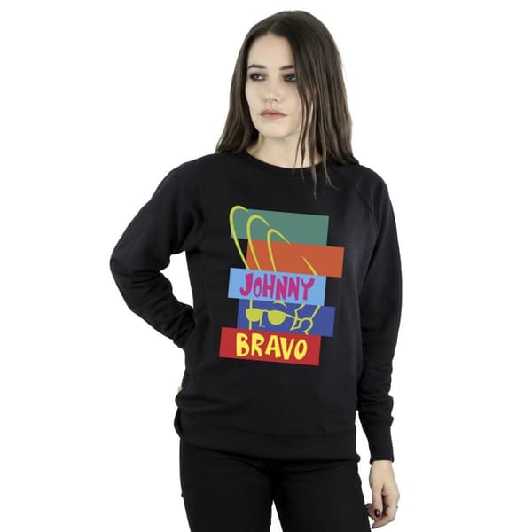 Johnny Bravo Rectangle Pop Art - Sweatshirt för kvinnor/damer